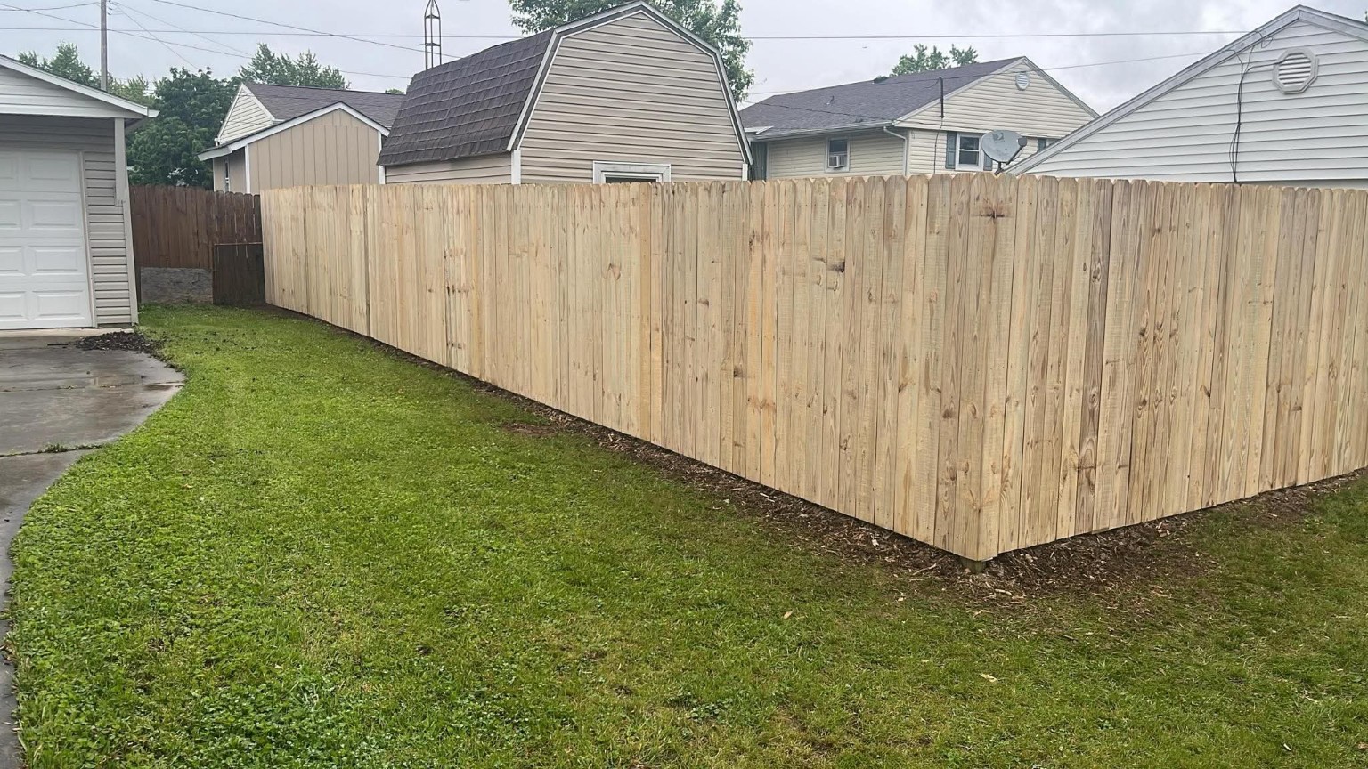 JC BANDIT wood privacy fence project