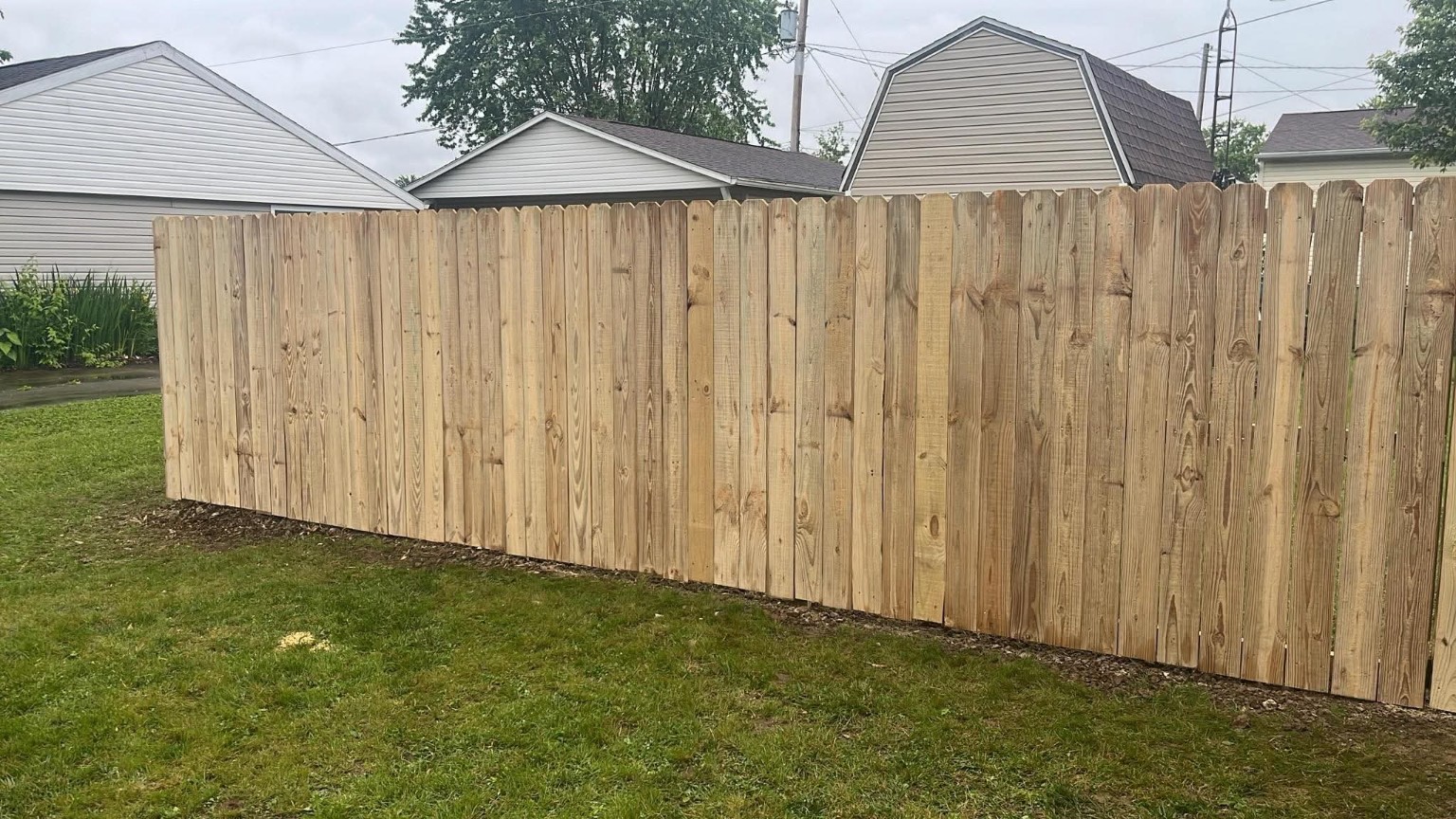 JC BANDIT wood privacy fence project