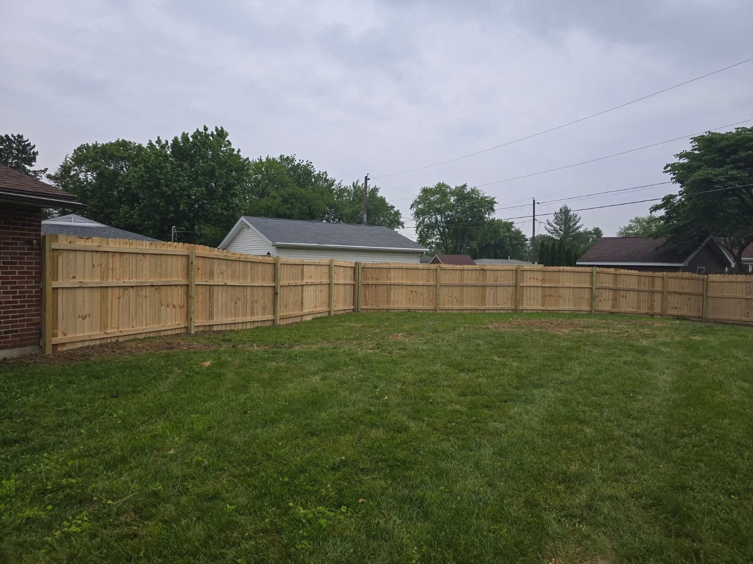 JC BANDIT wood privacy fence project