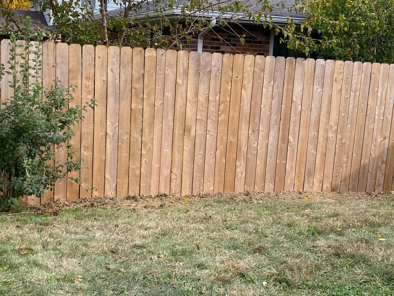 JC BANDIT wood privacy fence project